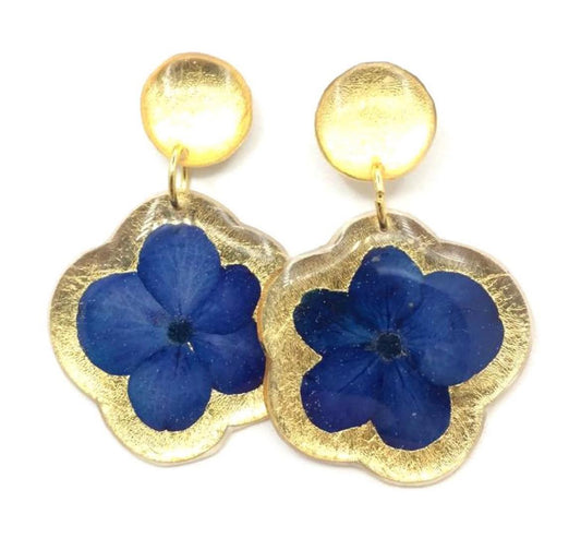 PENDIENTES FLOR FIGURA NATURAL