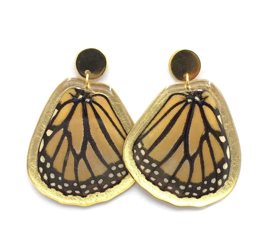 PENDIENTES MONARCA INFERIOR DORADO